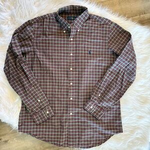 Ralph Lauren plaid button up shirt size Large